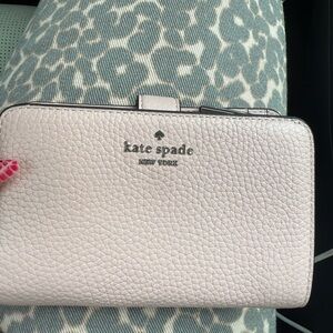 Kate Spade Light Pink Lena Bi-Fold Wallet Medium